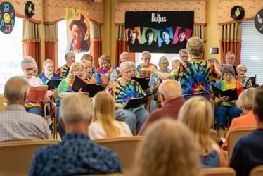 Immanuel residents participating in the summer concert series